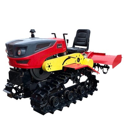 田園管理機果園開溝機農用旋耕微耕機開溝施肥耕地機履帶式旋耕機