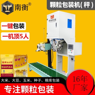 廠家供應(yīng)自動顆粒定量包裝機 大豆玉米種子顆粒糧庫包裝秤包裝機