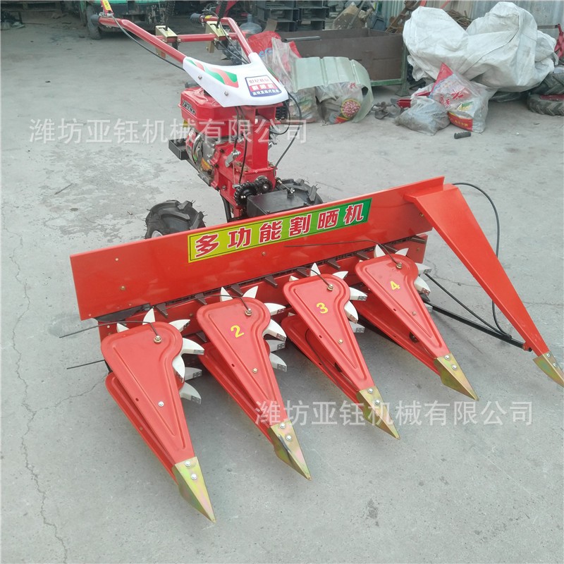 銷售手扶水稻收割機小型玉米收割機報價手扶式玉米聯合收割機