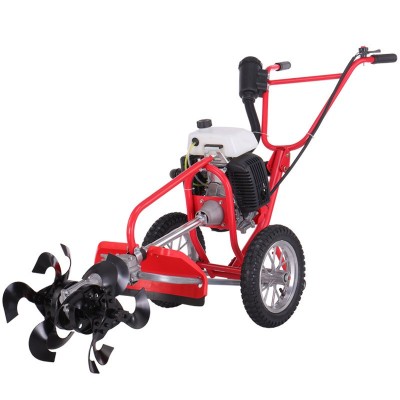 手推小型割草機大棚果園除草開溝松土鋤草旋耕機農用多功能微耕機