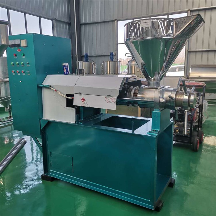 廠家定制款冷熱兩用螺旋榨油機設備生產(chǎn)線 安徽菜籽大豆榨油機