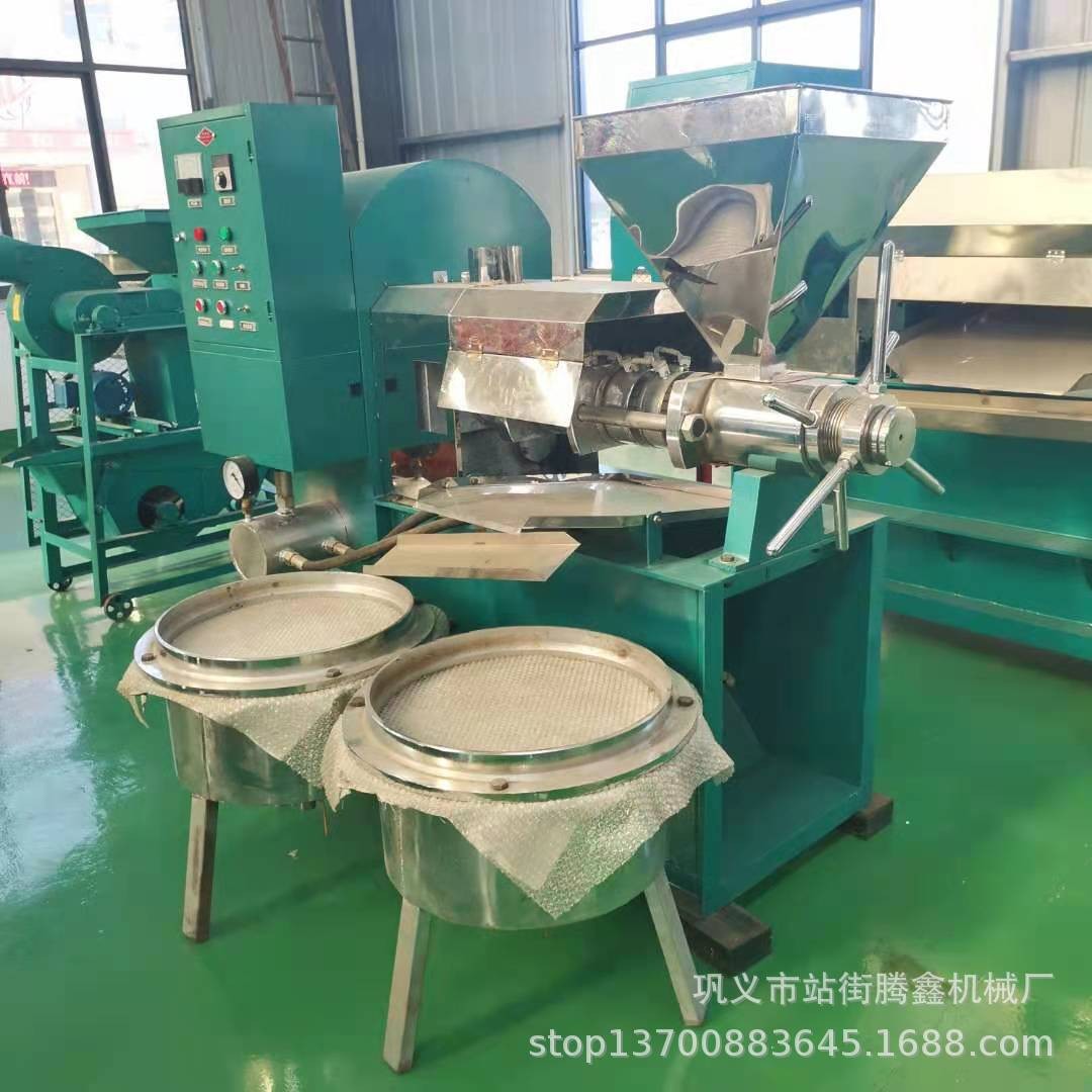 花生芝麻油葵全套螺旋榨油機設備廠家 食用油加工設備支持定制