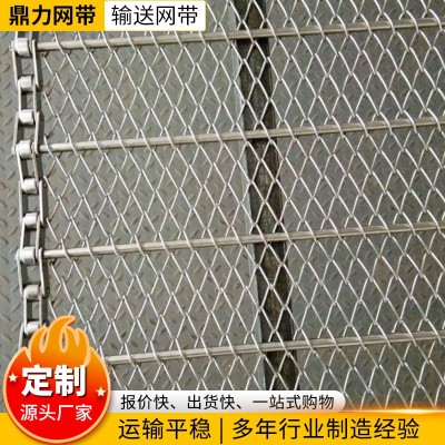 拋丸清理設備網帶鐵網耐高溫加密人字傳送帶隧道爐不銹鋼網帶網鏈