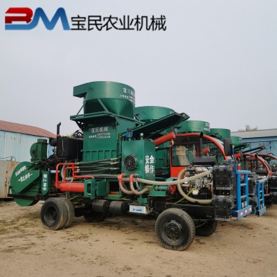 赤峰巨昌川武老吳運昌恒偉行走式草塊機廠家直銷,2022款秸稈打包機