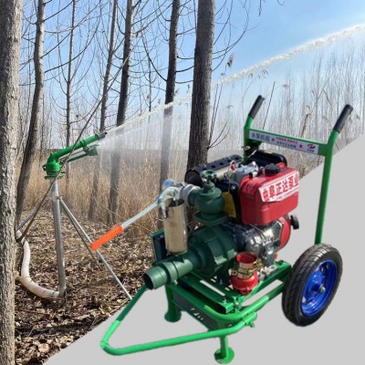 農田澆灌3寸噴灌泵 雙葉輪揚程120米風冷柴油高揚泵