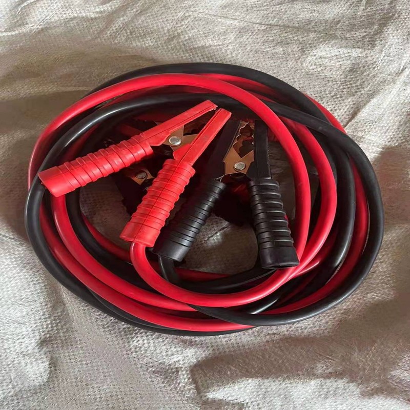 汽車搭火線電瓶線銅絲電瓶夾子連接線鱷魚夾純銅搭電線應(yīng)急啟動(dòng)線