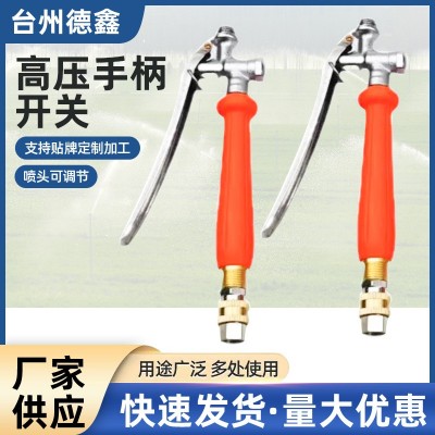 農(nóng)用接頭把手不銹鋼出水接口打藥機手握捏手精品按壓式噴霧器開關
