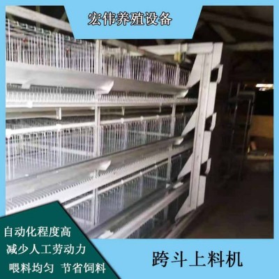 養(yǎng)雞場自動飼喂設備 大型規(guī)?；u舍喂料機 可行走喂飼料設備