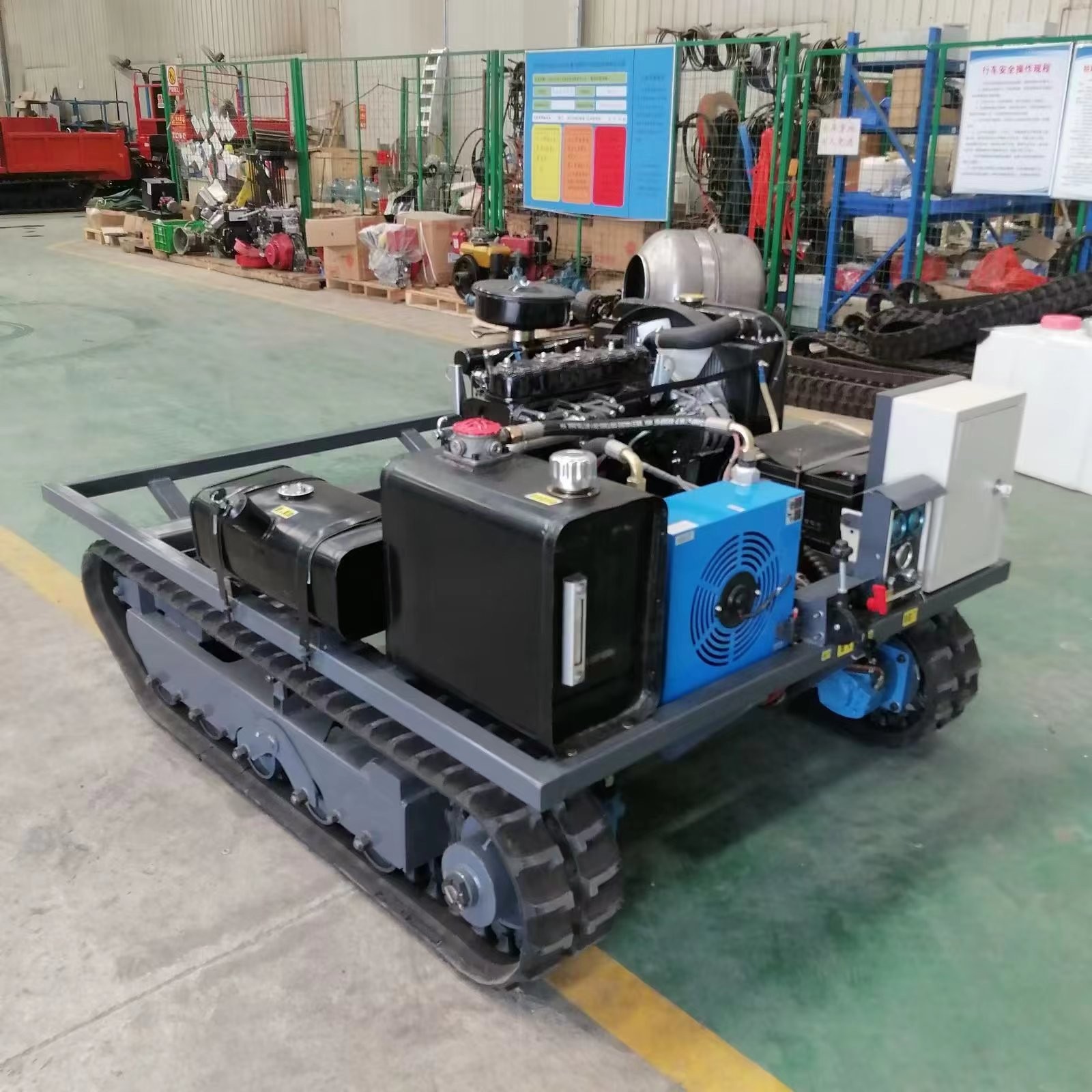 無線遙控履帶底盤 電動(dòng)液壓底盤總成 清淤機(jī)器人底盤 操作簡單