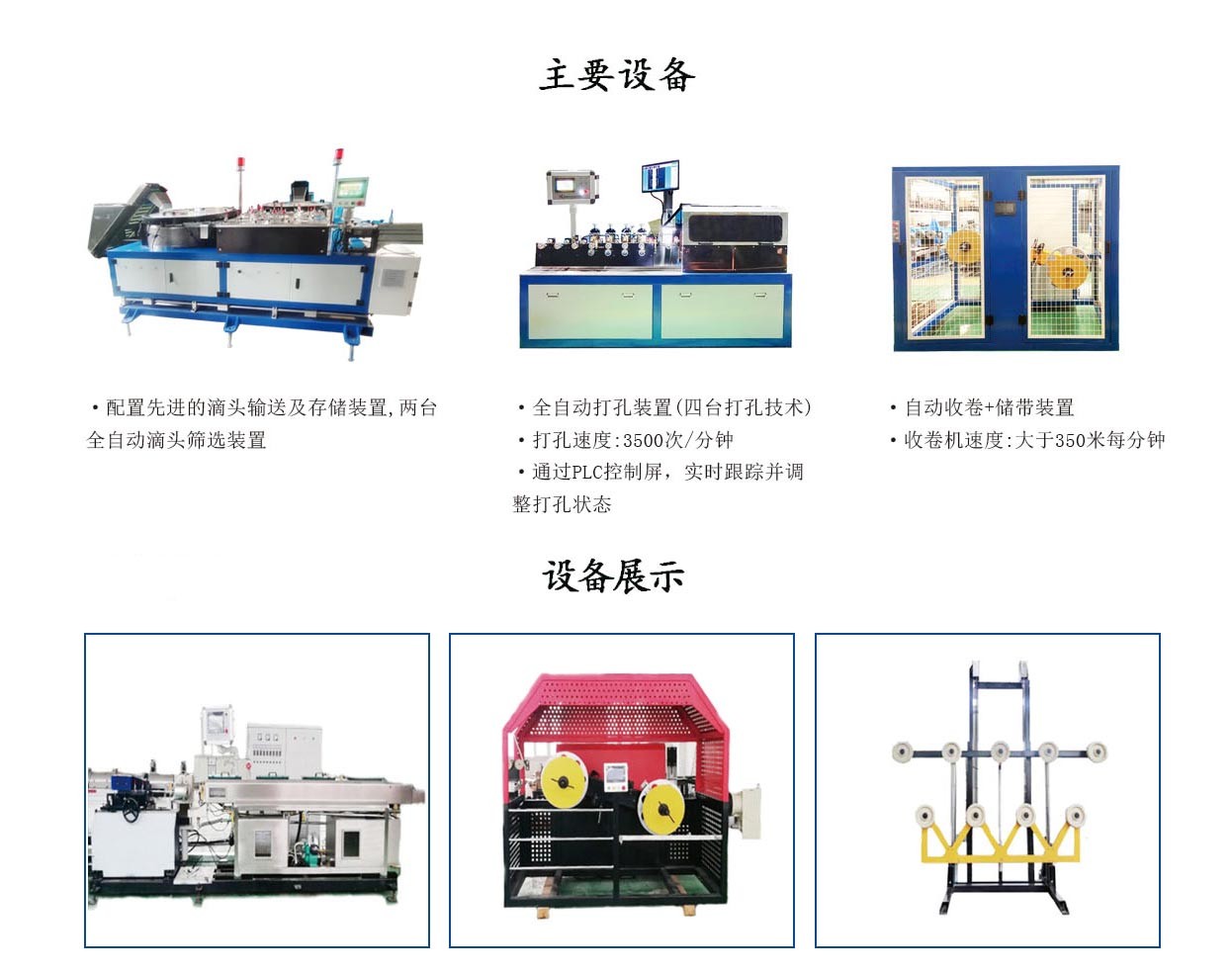高速貼片滴灌帶生產(chǎn)線(xiàn)